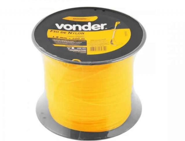 Fio de Nylon 1,8mmx500m Redondo Para Roçadeiras e Aparadores