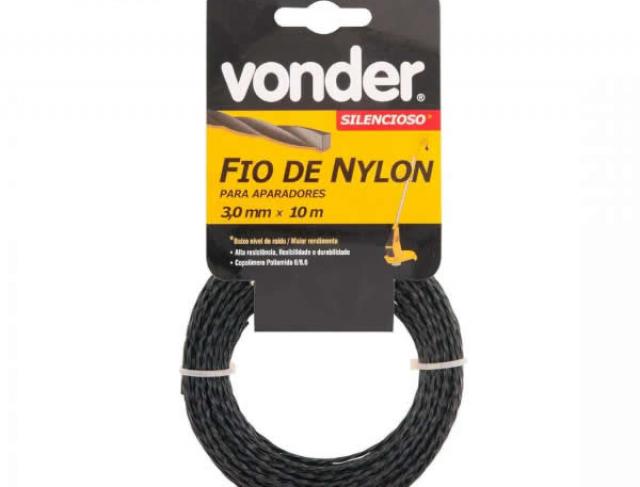 Fio De Nylon 3mm X 50m Silencioso 