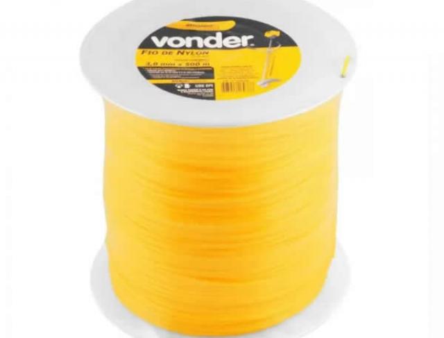 Fio de Nylon 3mmx500m Redondo Para Roçadeiras