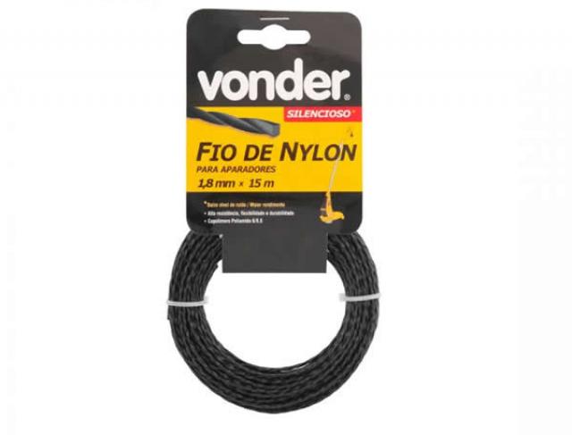 Fio de Nylon 1,8mm x 15m Silencioso 