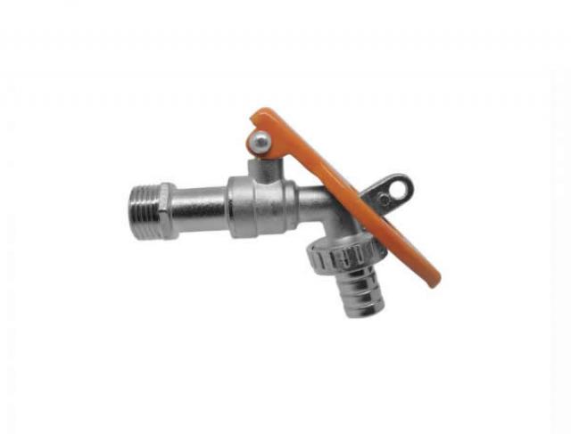 Torneira Esfera Metálica Alavanca Cadeado 1/2