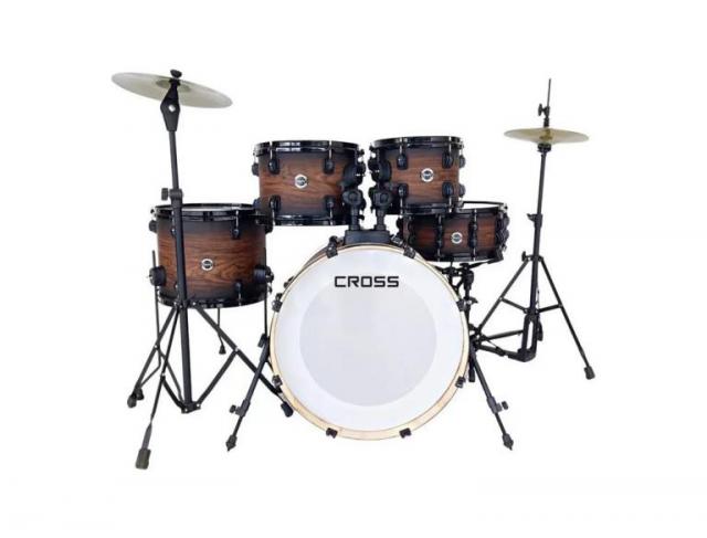 Bateria RMV Cross ST 20 Tabaco | Bumbo 20 + Pratos + Banco