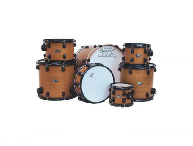 Bateria RMV Concept SRF | 3 Tons | 2 Surdos | Bumbo 22 | Shell Pack Natural